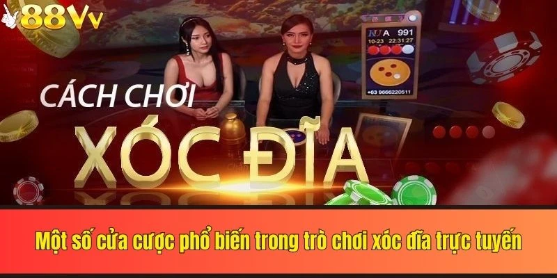 Một số cửa cược phổ biến trong trò chơi xóc đĩa trực tuyến